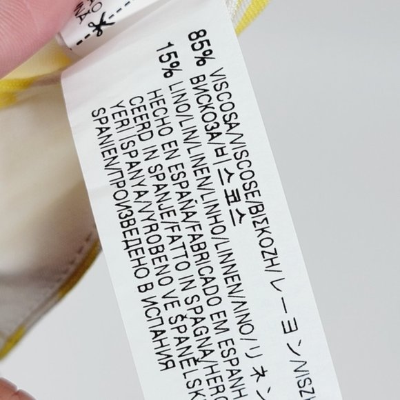 Zara medium yellow stripe shorts nwt - Picture 5 of 5